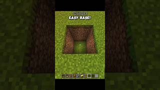 Minecraft Easy Base 🤯#minecraft #shorts