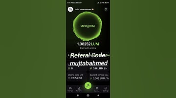 Mining Lumira Coins for free.Sign up with my referral code to earn +1 Lumira: mujtabahmed