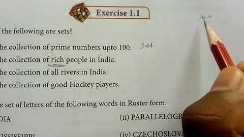 set language 9th std exercise 1.1 and  basic concept of three forms