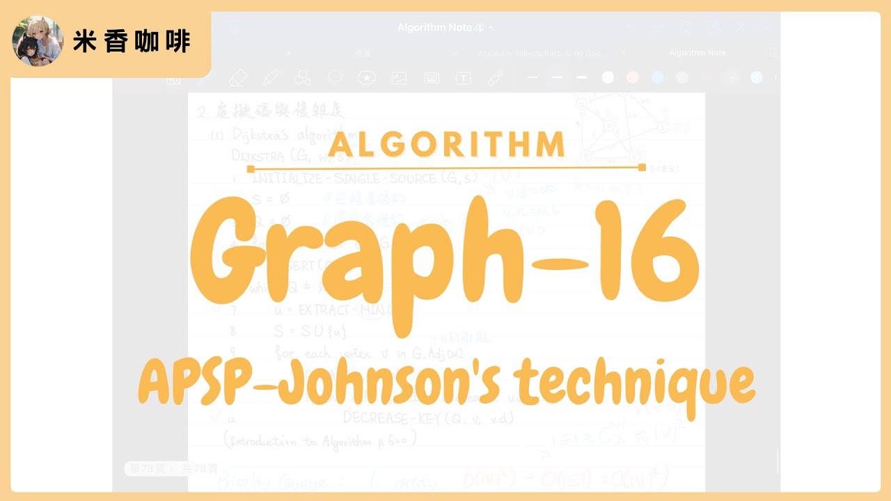《演算法》36 Graph: Johnson's technique - YouTube