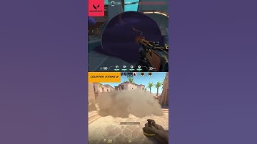 Valorant vs Counter strike 2 | Smoke #valorant #fps #counterstrike2 #csgo