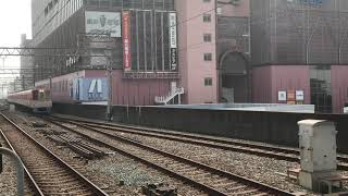 阪神9000系タイプⅡ(8211F)直通特急姫路行き　山陽明石駅入線