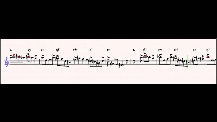 Countdown by John Coltrane - Alto Saxophone Solo b...