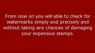 Electronic Fast and Easy Watermark Detector for Stamps - Say Goodbye to Watermark Fluid