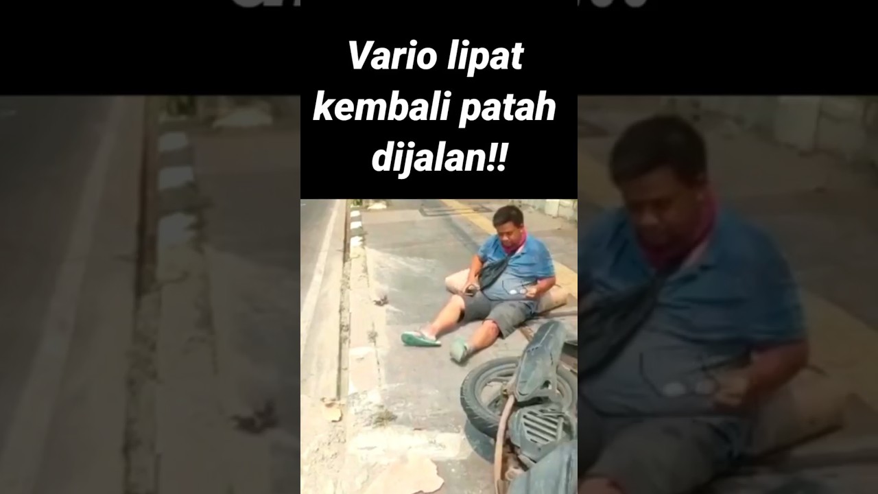 rangka esaf kembali memakan korban! bapak ini sampai terjatuh dijalan! 