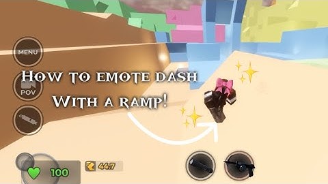 How to emote dash with a ramp! Evade || Mobile ✨