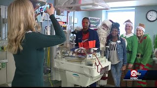 Santa visits NICU babies in Kansas City