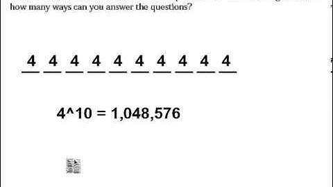 Fundamental Counting Principle