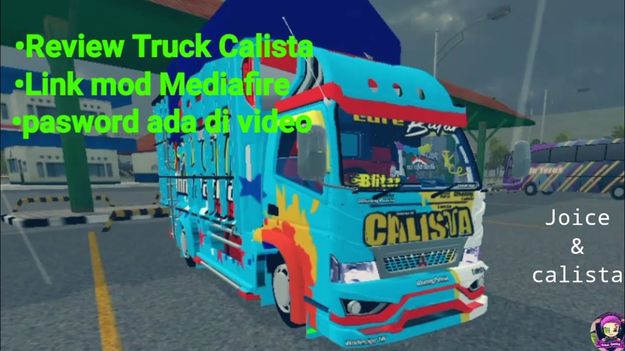 Review Mod Bussid truck Calista dan link download