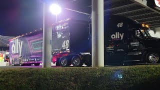 NASCAR Haulers leaving Martinsville (Xfinity 500 2021)