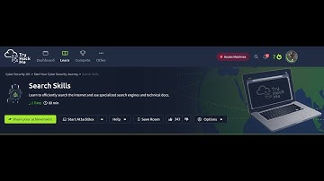 Search Skills | Tryhackme | Cyber security 101 | #hackerx