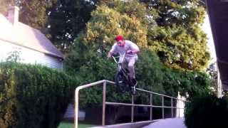 Bmx handrail double peg fail
