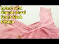 Latest And Beautiful kurti Front Neck Design Cutting And Stiching || Beautiful Neck Design