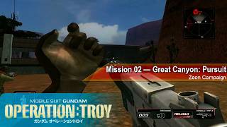 Mobile Suit Gundam: Operation Troy (Xbox 360) - Zeon Campaign Mission 02