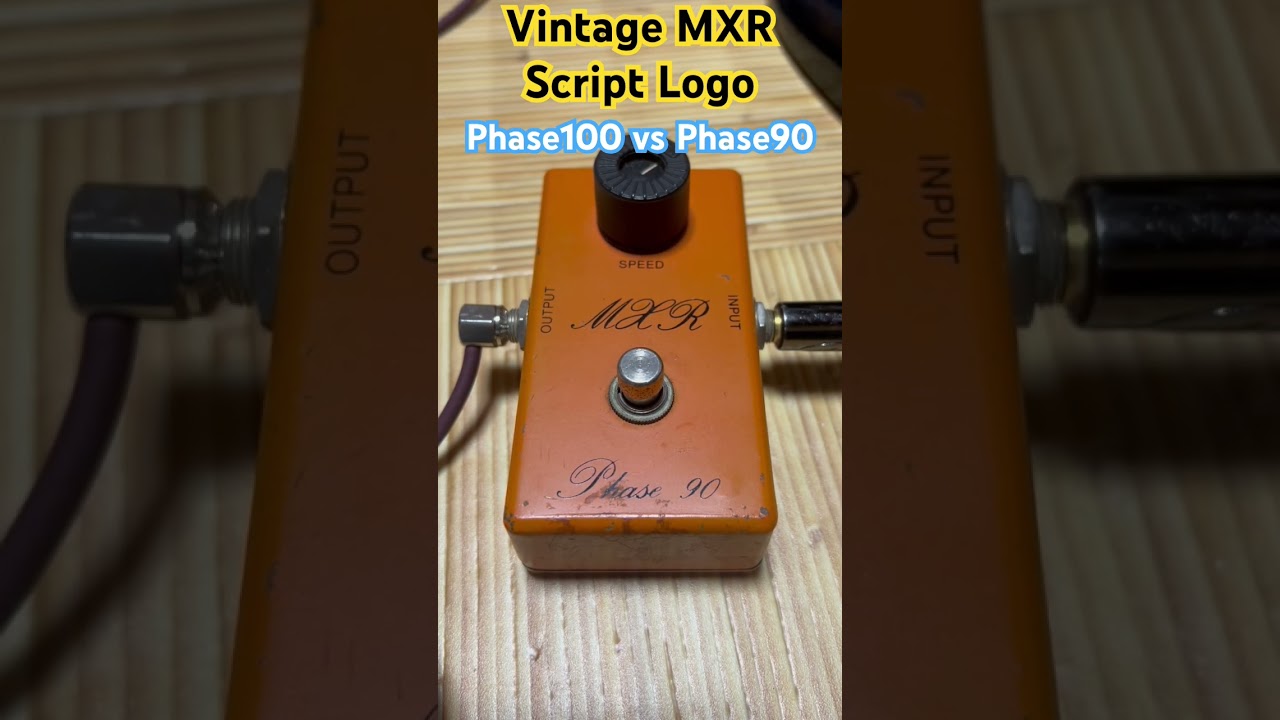 Vintage MXR Script Logo Phase100 vs Phase90 #guitargearreview #mxr