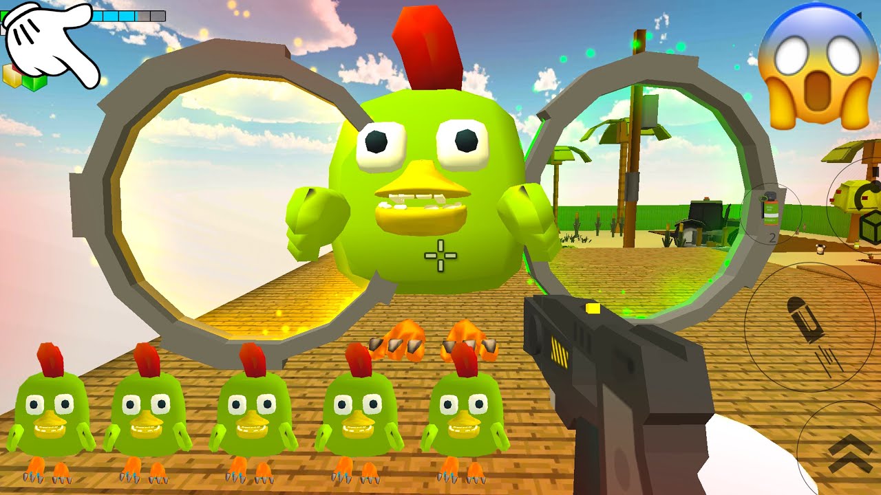 Игра чикен ган от фрузера. Игра Чикен Ган. Игра Чикен Ган трактор. Chicken Gun New update. Битва Строителей в Чикен Ган.