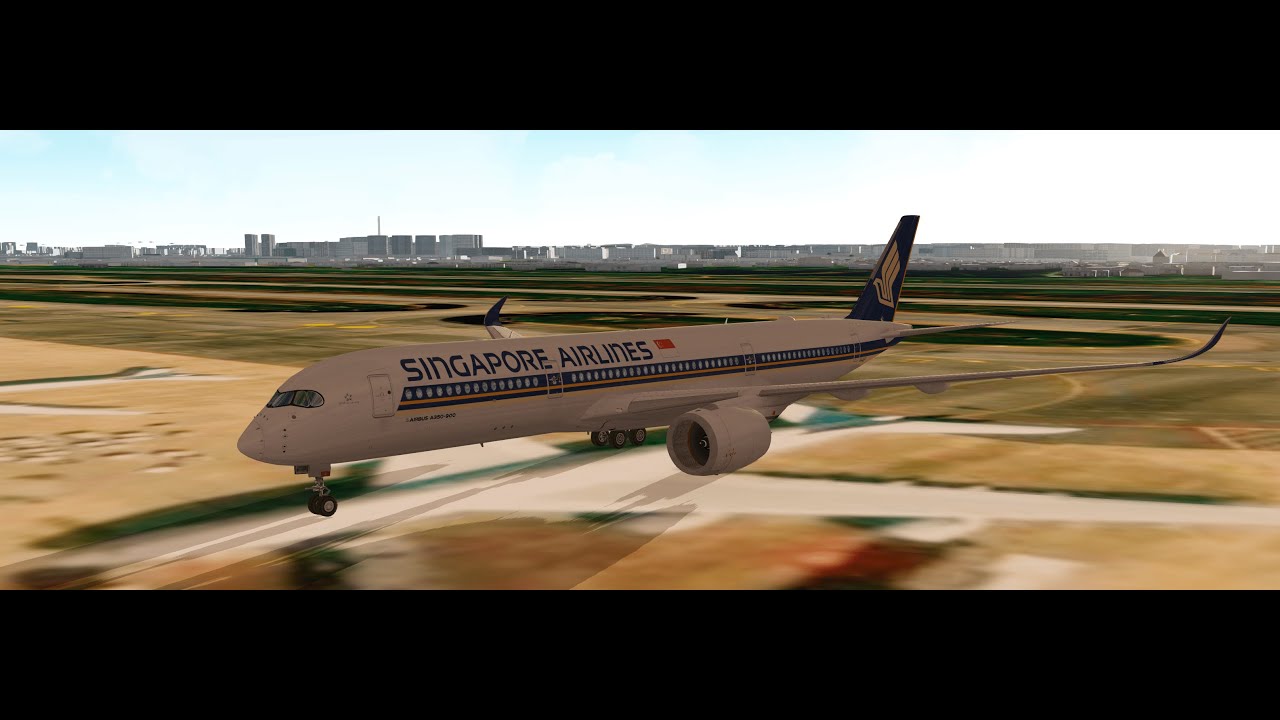 Geo-fs - Singapore Pattern in the A350 - YouTube