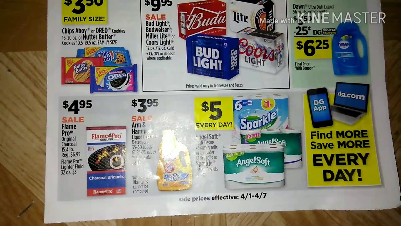 Dollar General EARLY AD Preview 4/14/7/18 YouTube