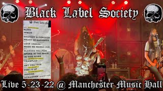 BLACK LABEL SOCIETY Live @ Manchester Music Hall FULL CONCERT 5-23-22 Lexington KY 60fps