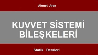 S2 Statik  - Kuvvet Sistemi Bileşkeleri