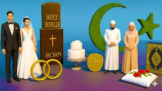 Christian Marriage (Wedding) Vs Islamic Marriage (Nikah) - Religion Comparison