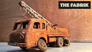 1964 Joustra Tow Truck - Full restoration - Antique rusty toy