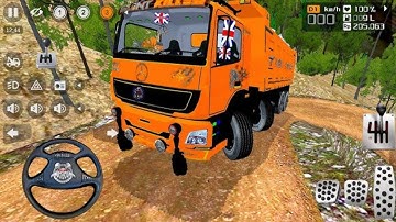 12 WHEELER TIPPER TRUCK DRIVING BUS SIMULATOR INDONESIA OFF ROAD TRUCK DRIVING GAME 
