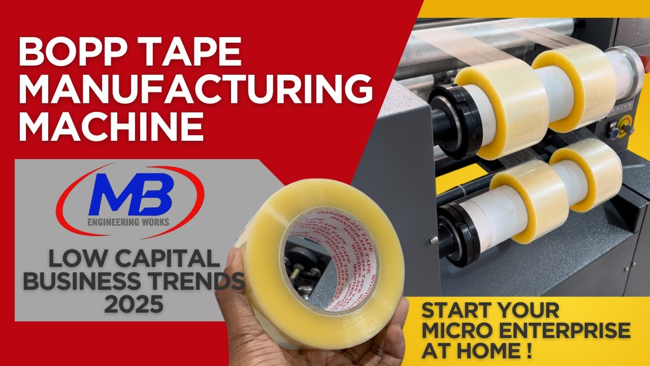 BOPP TAPE MAKING MACHINE | PREMIUM QUALITY | M.B ENGINEERING WORKS | #coimbatore#smallbusiness