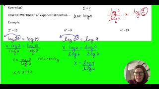 Coach Fred's Alg 2 ~ Solving exponential equations using Logs