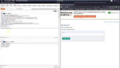 CSRF where token validation depends on token being present (Video solution, Audio)