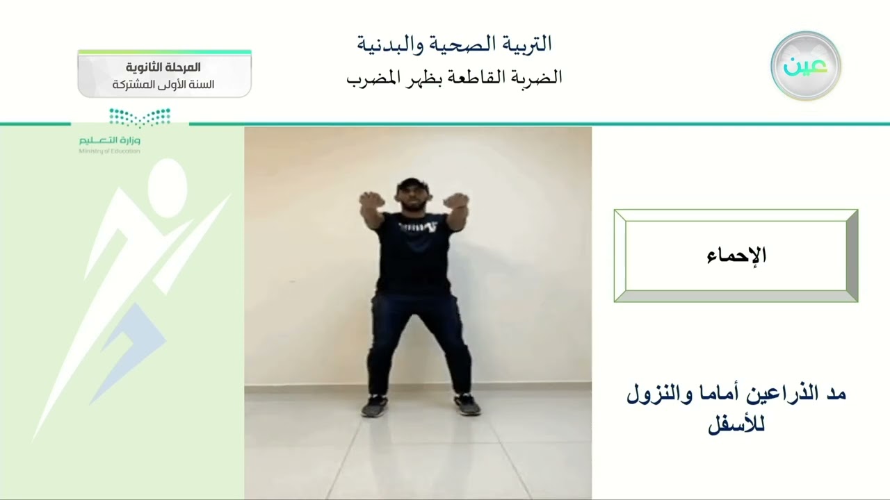 الضربة القاطعة بظهر المضرب في كرة الطاولة - تربية صحية وبدنية (1-1)