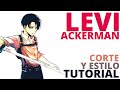 LEVI ACKERMAN corte aesthetic, modelo real (Corte librito undercut hombre 2022) cosplay.