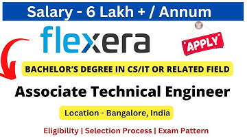 Flexera Off Campus Drive for Fresher 2023/2024 Associate Technical Engineer Salary 6 LPA+ #freshers