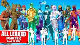 All New Leaked Skins Emotes Items In Fortniate Update 2910 Shade Midas Guardians Of Galaxy
