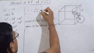 Class-12EM Lesson--5 Solid state Derivation of FCC simple method