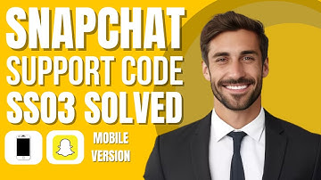 How To Fix Snapchat Support Code SSO3 (solved)
