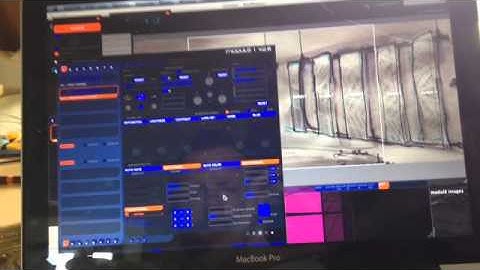 Madmapper and Modul8 screen idea testing