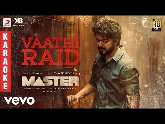 Master - Vaathi Raid Karaoke | Thalapathy Vijay | Anirudh Ravichander class=