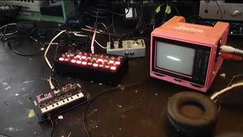 CRT oscillograph   Korg NTS 1   Korg SQ 1