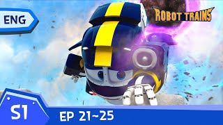 Robot Trains | EP21~EP25 (60min) | Full Episode Compilation | ENG | robottrainreplay