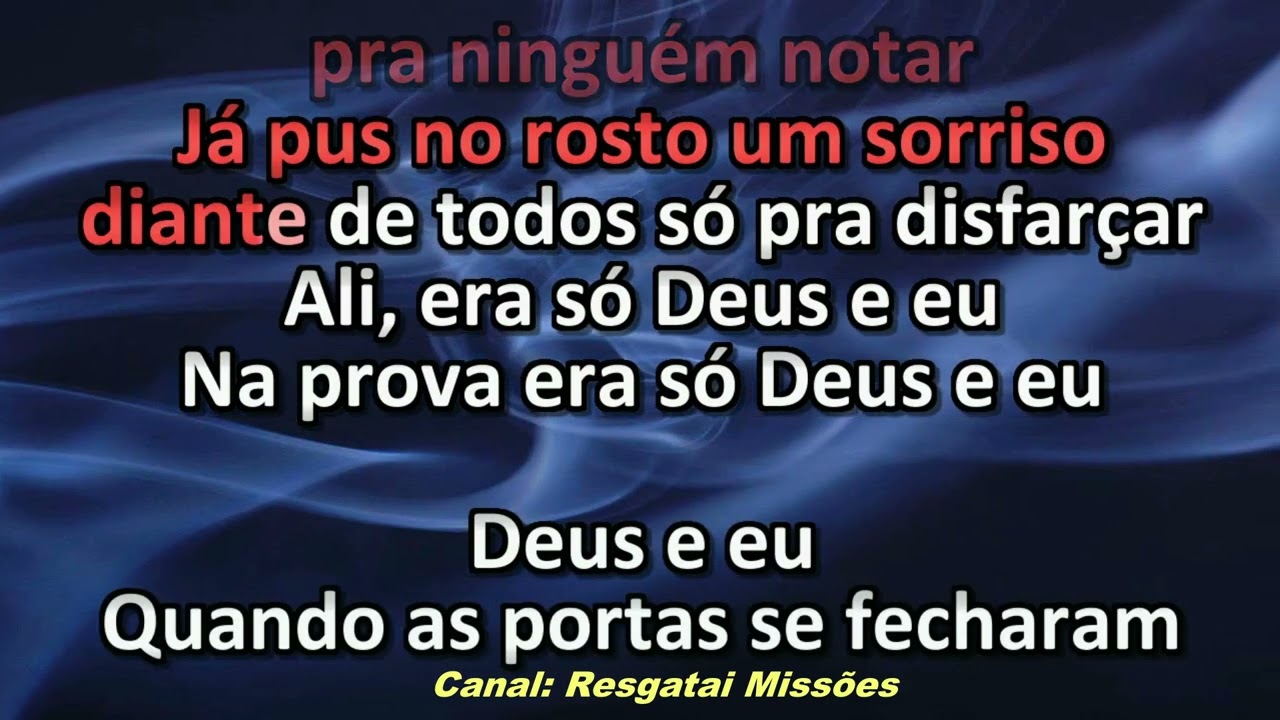 Sara Evelyn - Era Deus e Eu - Playback - Karaokê