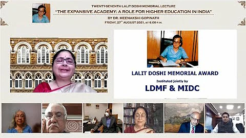 Lalit Doshi Memorial Awards 2020-2021