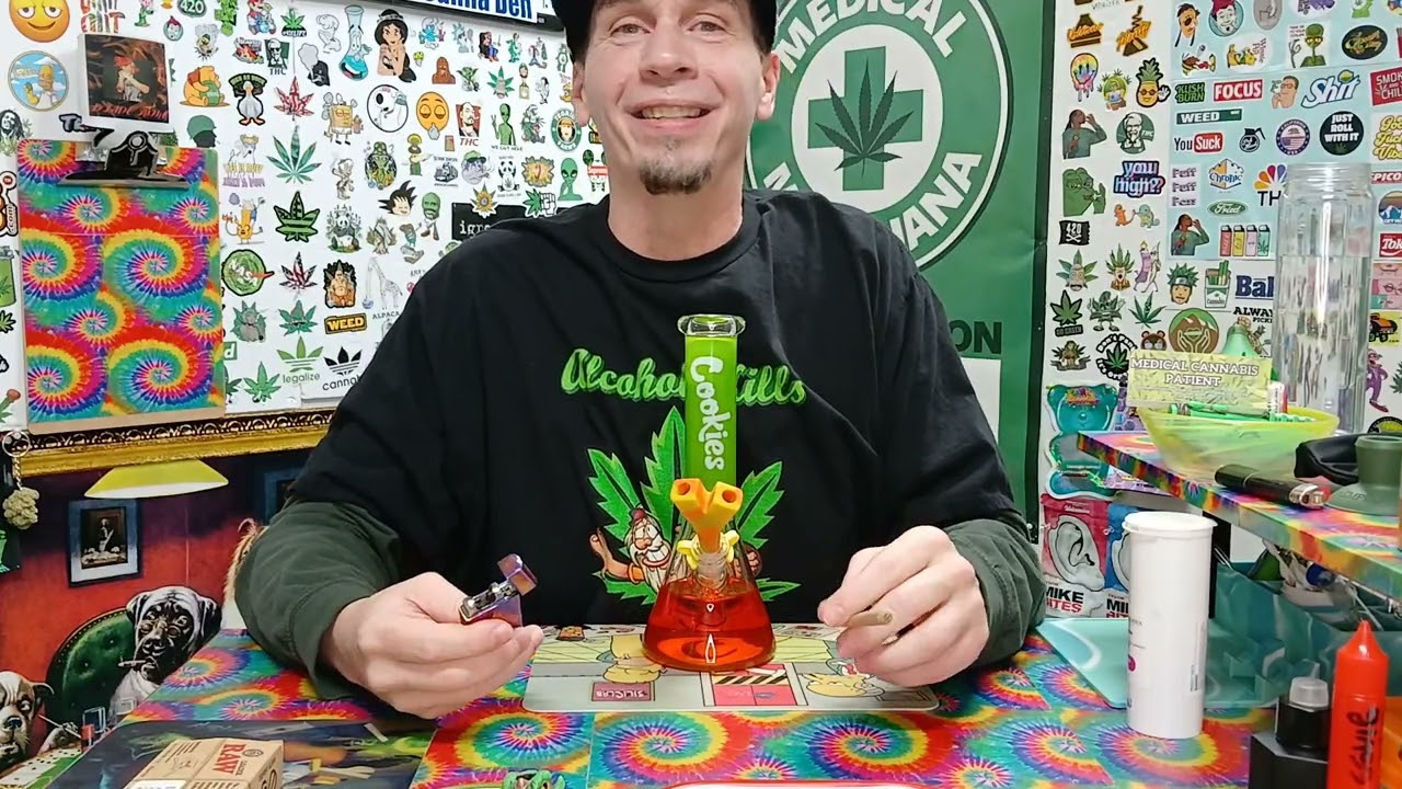 White widow cannabis 4+ years old, make cone w/ raw loader 