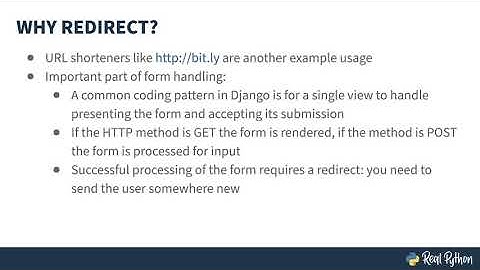 Introduction to HTTP Redirects in Django