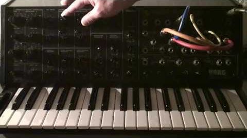 Korg MS-20 a simple techno loop 6 #korgms20