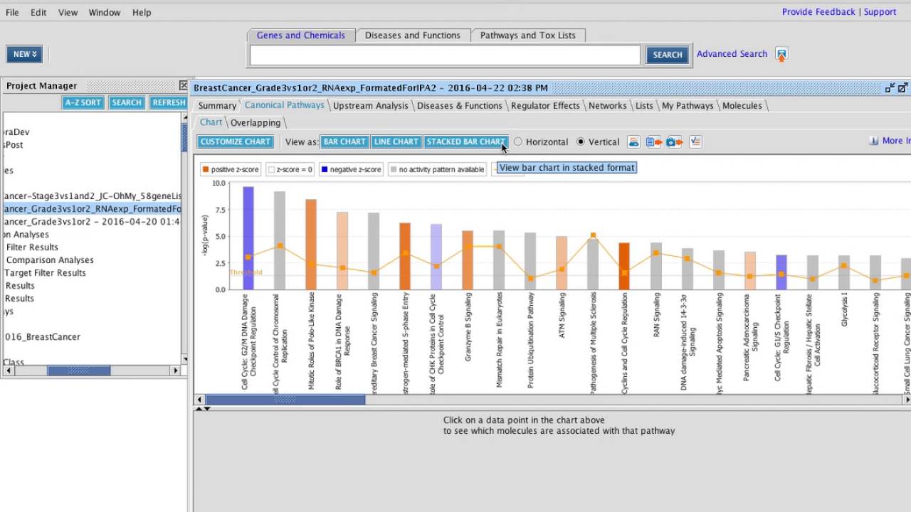Correlation Engine (NextBioR) and IPA pt4 IPA pathway