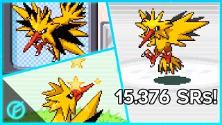 LIVE! Shiny Zapdos! after 15.376 SRs! - Pokemon Fire Red / Leaf Green