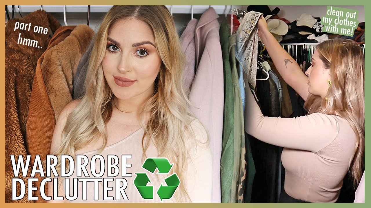 MASSIVE CLOSET DECLUTTER! 👕 organize clothing with me! ♻️