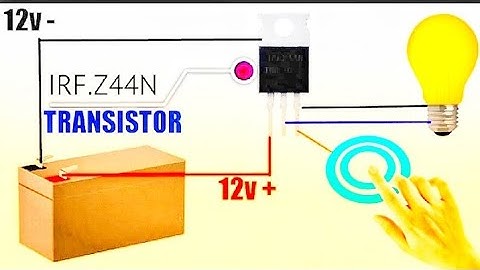 how to make touch switch | Touch on-off Switch using IRFZ44N Mosfet | Irfz44n Mosfet projects