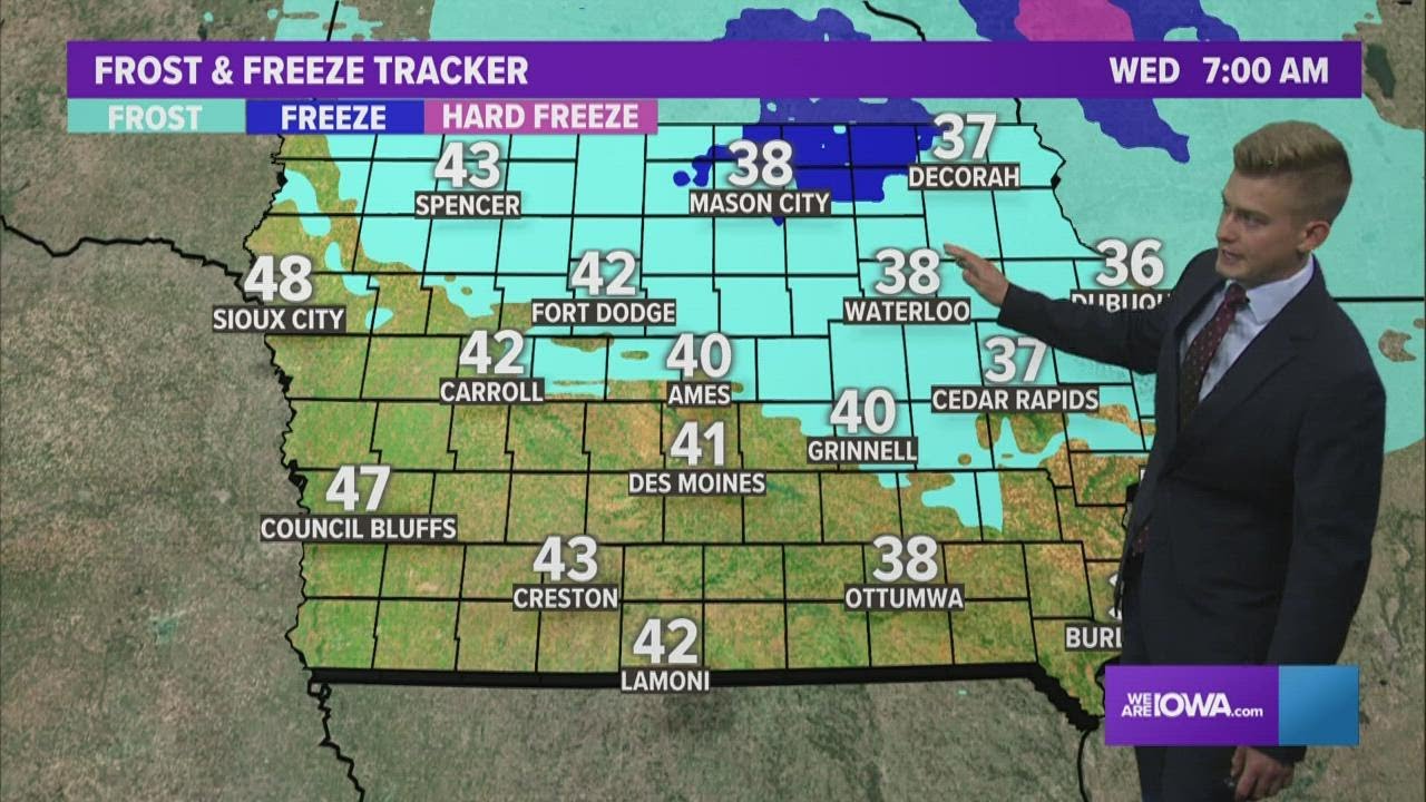 Iowa Weather Forecast Stiff fall breeze continues for one more day
